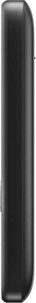 Nokia 225 4G phone viewed from the side, showing its slim black profile with curved edges