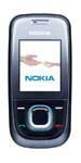 Nokia 2680 mobile phone, front view, with small screen displaying Nokia logo and numeric keypad below