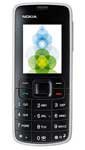 Nokia 3110 Evolve phone, front view, with display showing colorful flower image and numeric keypad below
