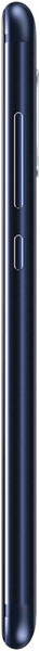 Nokia 5.1 phone, side view, showing dark blue body with volume and power buttons