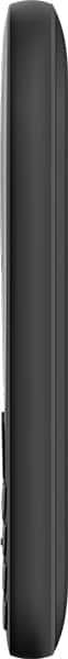 Nokia 6310 (2024) side view, showing slim black device with curved edges and side buttons