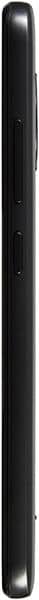 Nokia C200 phone shown from the side, displaying its black elongated rectangular form with button details along the edge