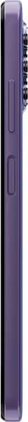 Nokia G42 smartphone, side view, showing purple finish and button placement