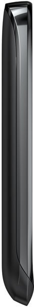 Nokia Lumia 610 phone, front view, displaying curved black casing and screen area