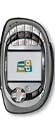 Nokia N-Gage QD front view, a compact gaming phone with a small screen and gray clamshell design