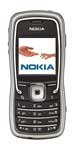 Nokia Sport 5500 mobile phone, front view, with dark gray casing and small screen displaying the Nokia logo