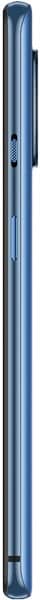 OnePlus 7T rear view, showing blue gradient finish and vertical camera module on back panel