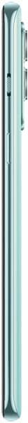 OnePlus Nord 2 smartphone, side view, in light blue finish