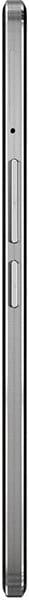 OnePlus X smartphone, side view, showing slim black device with power button and volume controls