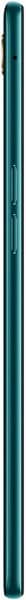 Oppo AX7 smartphone, side view, in dark green