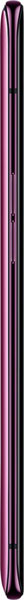 Oppo Find X smartphone in purple and black, shown from the side with vertical stripe design