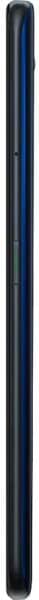 Oppo Reno2 Z smartphone, side view, showing black body with blue accent stripe running vertically along the edge
