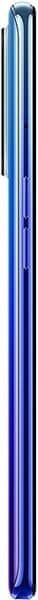 Oppo Reno3 Pro rear view, blue gradient finish with vertical stripe detail, slim profile