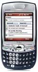 Palm Treo 750 (2nd Generation) smartphone, front view, with QWERTY keyboard and color screen displaying email interface