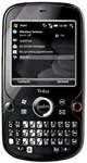Palm Treo Pro smartphone, front view, with slide-out QWERTY keyboard and small screen displaying menu