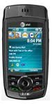 Pantech C810 Duo front view with screen displaying home interface and navigation controls below