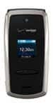 Verizon CDM-8950 flip phone, front view, open position showing small screen and keypad