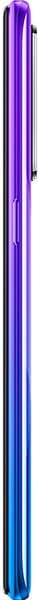Realme 5 Pro rear view, gradient purple to blue finish, vertical orientation showing full device length