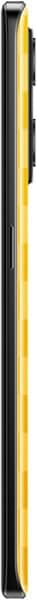 Realme GT Neo 3T side view, showing black front and gold back panel with dark frame