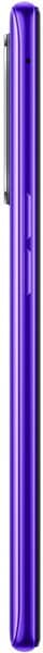 Realme X2 in purple, side view showing the slim profile and power button