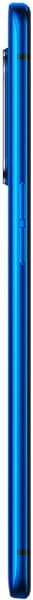 Realme X2 Pro smartphone in blue, shown from the side displaying its slim profile and curved edges