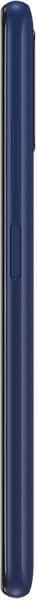 Samsung Galaxy A03s side view, dark blue finish