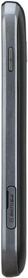 Samsung Galaxy Amp, side view showing narrow profile with power button and volume controls