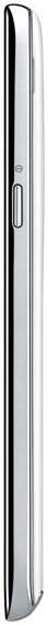 Samsung Galaxy Note II, side view, silver and black smartphone with stylus slot