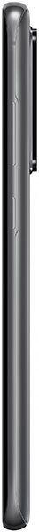 Samsung Galaxy S20 Ultra, rear view, showing dark gray finish and camera module on side edge