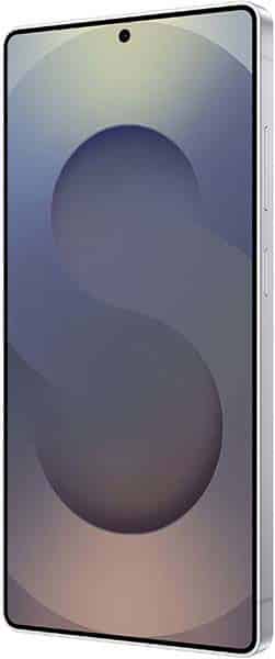 Samsung Galaxy S25 Ultra front view showing display with camera hole and gradient wallpaper