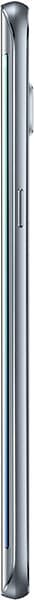 Samsung Galaxy S6 Edge+ shown from the side, displaying its curved edges and slim profile with physical buttons visible