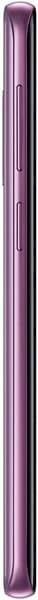 Samsung Galaxy S9 rear view, purple finish, displayed vertically