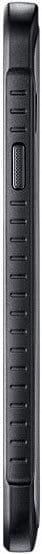Samsung Galaxy Xcover 3 rear view, showing textured black casing and rugged design with multiple button controls along the spine