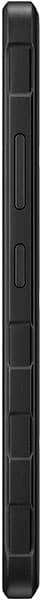 Samsung Galaxy Xcover 7 rear view, black rugged smartphone with textured back panel