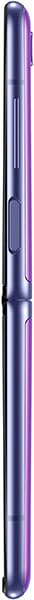 Samsung Galaxy Z Flip in purple, closed position, side view