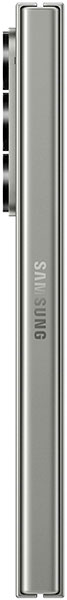 Samsung Galaxy Z Fold6 folded, side view showing closed spine with branding text