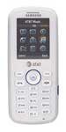 Samsung Milky mobile phone, front view, with numeric keypad and small screen display