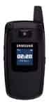 Samsung SGH-C417 flip phone, front view, closed position with external display visible