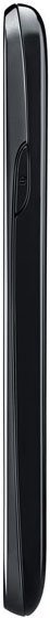 Samsung Galaxy Express smartphone, front view, black with curved edges and screen panel