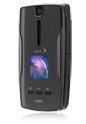 Sanyo Katana Eclipse X phone, front view, closed with display screen visible showing colorful wallpaper