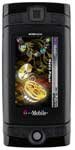 Sidekick 2008 front view with screen displaying a gold and black interface design