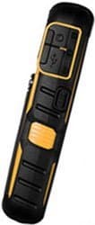 Sonim XP5520 Bolt rugged phone, front view, with black body, gold accents, and physical buttons