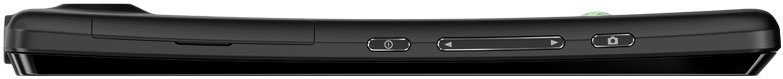 Sony Xperia T smartphone, top edge view showing power button and volume controls