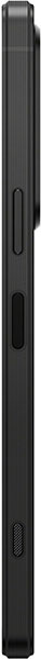 Sony Xperia 1 V smartphone shown from the side, displaying its tall narrow profile and dark finish