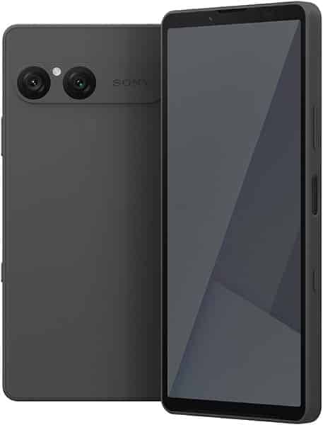 Sony Xperia 10 VII, rear and front views, showing dual rear cameras and dark display screen