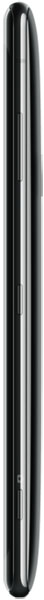 Sony Xperia XZ3 viewed from the side, showing its curved black frame and elongated rectangular shape