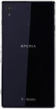 Sony Xperia Z1 rear view, dark blue back panel with camera lens and branding visible