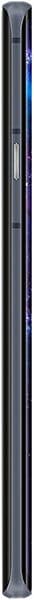 TCL 20 Pro 5G phone, side view, showing black casing with blue accent stripe along the edge