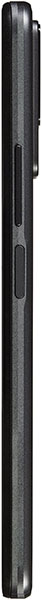 TCL 40 T smartphone shown from the side, displaying its slim black profile with visible buttons and ports