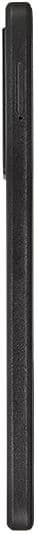 TCL K24 flip phone, side view, closed position, black textured exterior